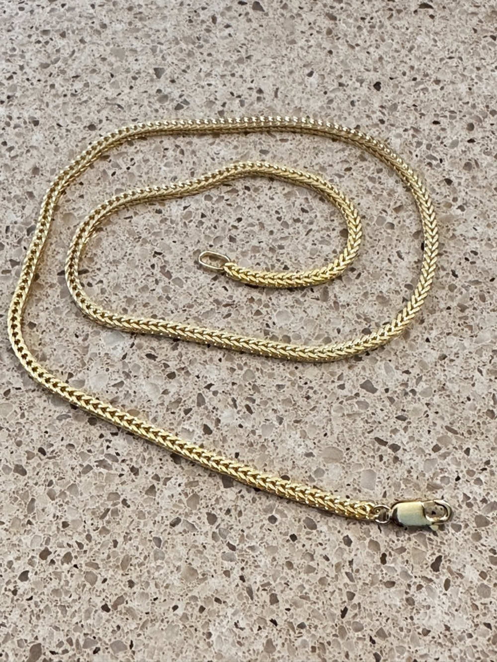 14k Gold Bonded Wheat Chain